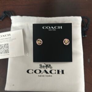 Brand new beautiful coach earrings